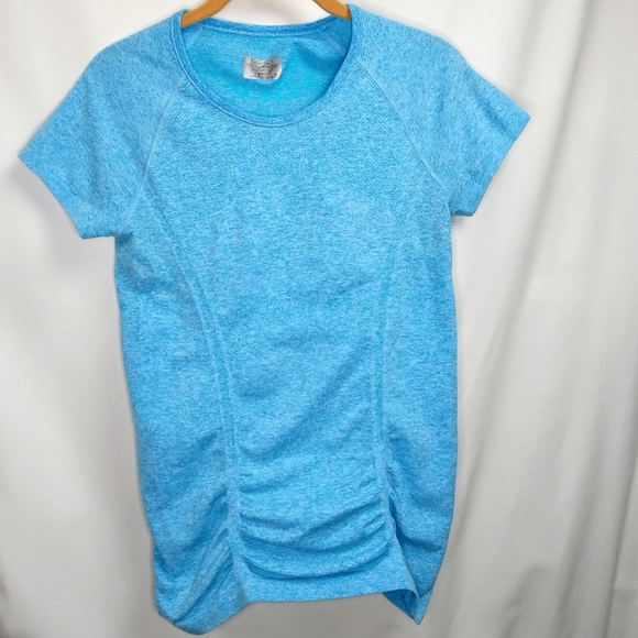 Athleta Tops - Athleta S Fastest Track Shirt Seamless Light Blue